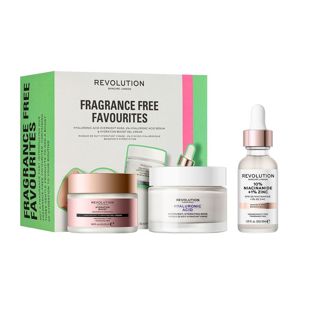 Revolution Skincare Fragrance Free Favourites sada na pleť 3 ks
