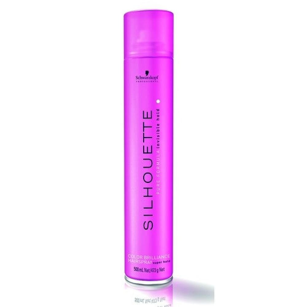 Schwarzkopf Silhouette Color Brilliance Hairspray Super Hold 500ml Silná fixace pro zářivou barvu