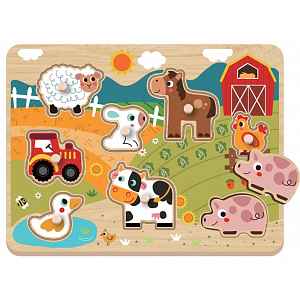 2Kids Toys Puzzle Farma, 9 dílů