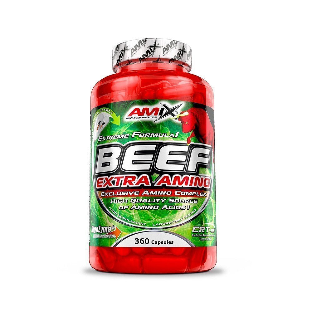 Amix Beef Extra Amino, 360 kapslí