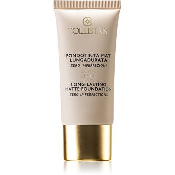 Collistar Foundation Zero Imperfections dlouhotrvající matující make-up SPF 10 odstín 0 Cameo 30 ml