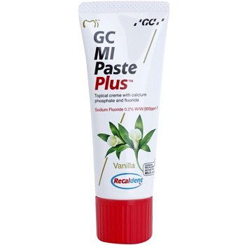 GC MI Paste Plus Vanilla remineralizační ochranný krém pro citlivé zuby s fluoridem pro profesionální použití  35 ml