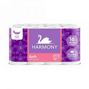 Harmony Soft toaletní papír flora aroma 16 rolí