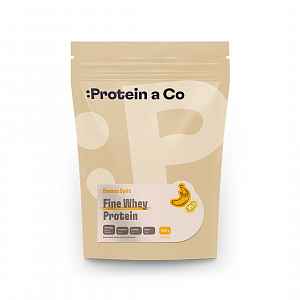 Protein a Co Protein Fine whey slazený stévií 1000 g Banana split