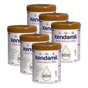 6x KENDAMIL Mléko kojenecké 1 DHA+ 800 g