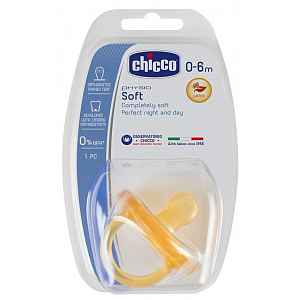 CHICCO Celokaučukové šidítko Physio Soft 0-6 m