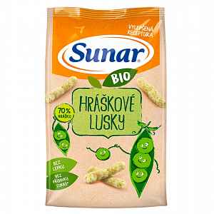 SUNAR BIO křupky Hráškové lusky 45 g