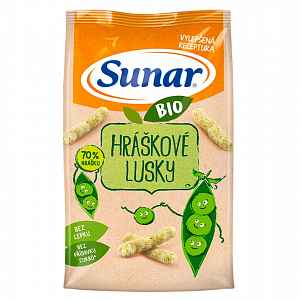 SUNAR BIO křupky Hráškové lusky 45 g