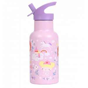 A Little Lovely Company nerezová láhev na pití, 350 ml - princezny