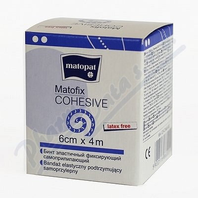 Matofix Cohesive 6cm x 4m el.kompres.obin.kohez.