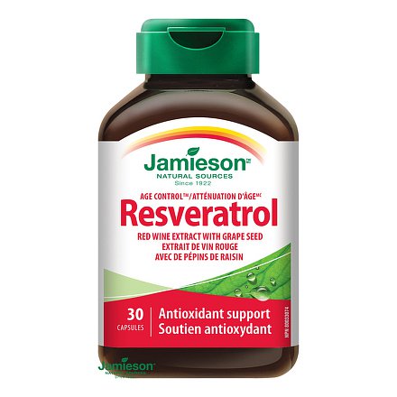 Resveratrol 50 mg extrakt z červeného vína 30 kps.