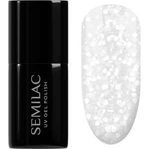Semilac UV Hybrid Crushed_ICE gelový lak na nehty s použitím UV/LED lampy odstín 490 Ice Crushed 7 ml