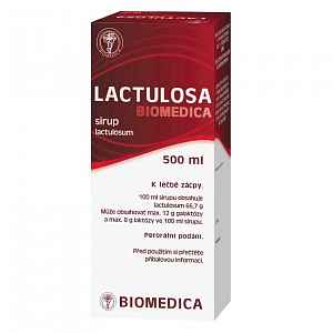 Lactulosa Biomedica perorální sirup 1 x 500 ml 50 %