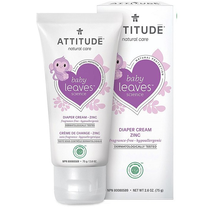 ATTITUDE Zinkový krém na opruzeniny Baby leaves bez vůně 75 ml