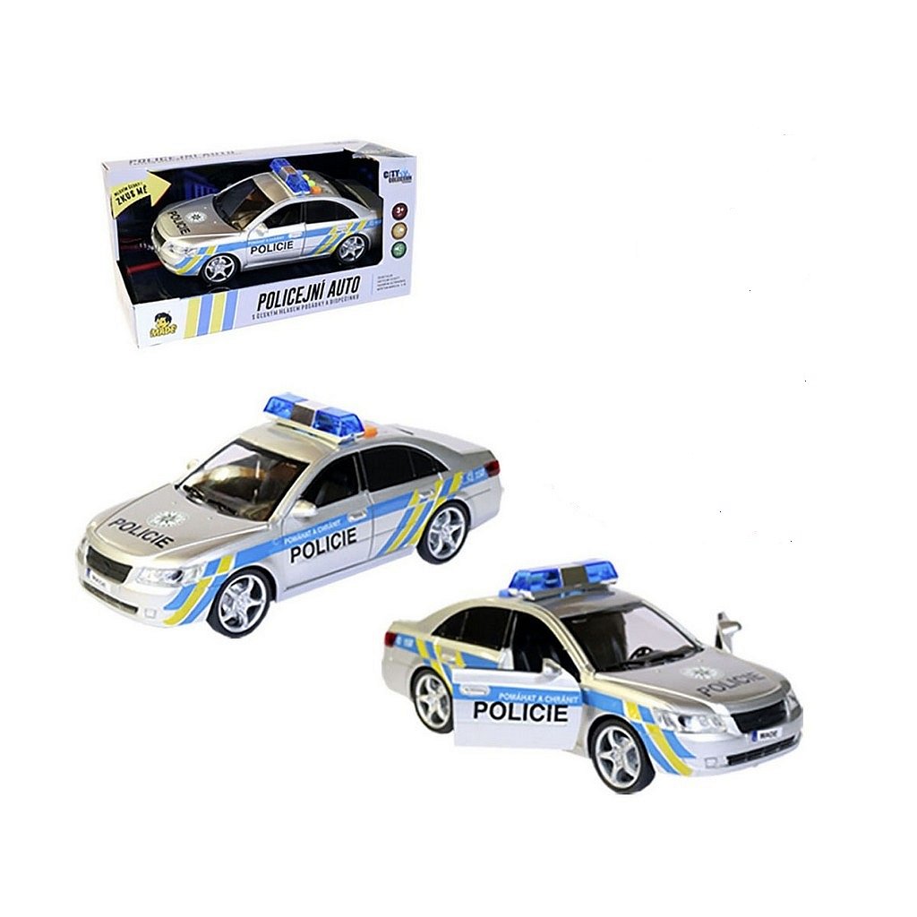 City Collection Auto policejní s českým hlasem a na setrvačník