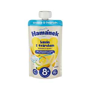 HAMÁNEK Banán a tvaroh 6+ 100 g