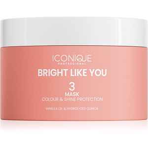 ICONIQUE Professional BRIGHT LIKE YOU Colour & Shine Protection Mask obnovující ochranná maska pro barvené vlasy 200 ml