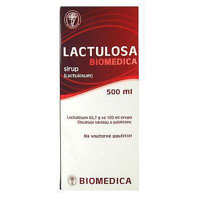 Lactulosa Biomedica perorální sirup 1 x 500 ml 50 %