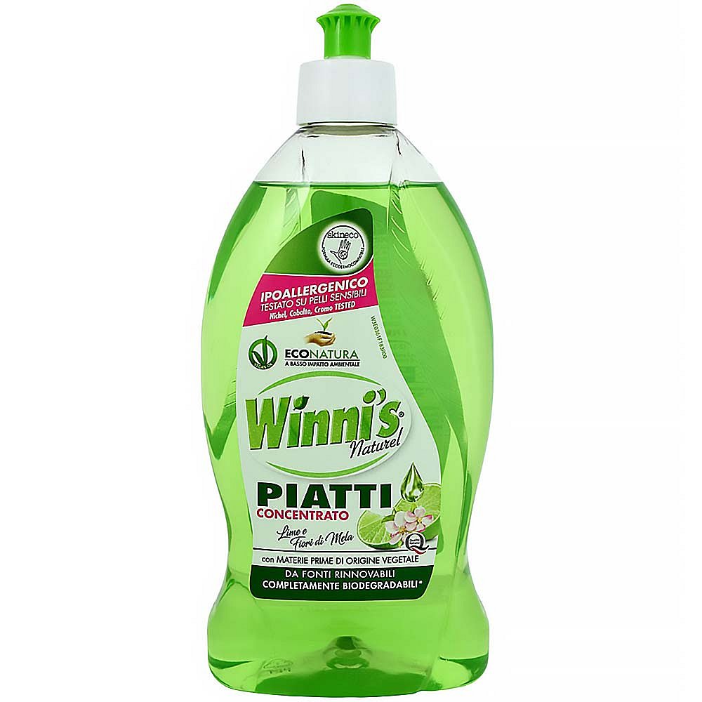 WINNI´S Piatti Lime – hypoalergenní mycí prostředek na nádobí 500 ml