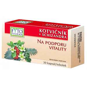 Kotvičník+Schizandra tobolky 30 na podp.vitality Fyto