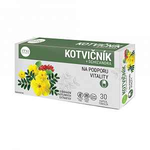 Kotvičník+Schizandra tobolky 30 na podp.vitality Fyto
