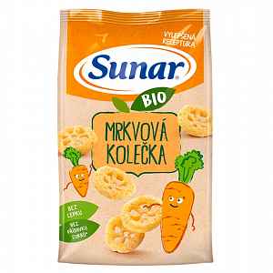 SUNAR BIO křupky Mrkvová kolečka 45 g