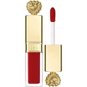 Dolce&Gabbana Flawless Everkiss Liquid Lip Mini matná tekutá rtěnka odstín 405 Devotion - Perfect Vibrant Red 3 ml