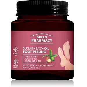 Green Pharmacy Foot Care Regenerating Sugar-Salt Oil Foot Peeling exfoliační peeling na nohy 300 ml