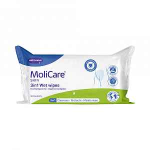 MoliCare Skin Vlhčené ubrousky 3v1 30 ks