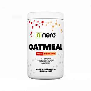 NERO Proteinová instantní ovesná kaše Nero, Jablko & Skořice, 600g, 12 porcí