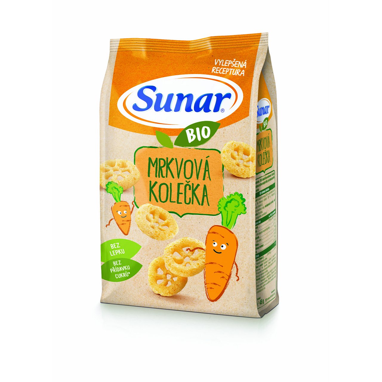 SUNAR BIO křupky Mrkvová kolečka 45 g