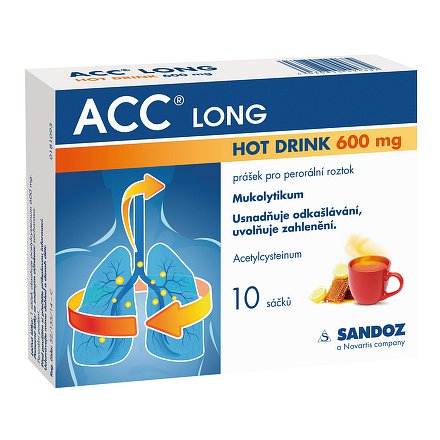 ACC long 600mg Hot drink 10 ks sáčků