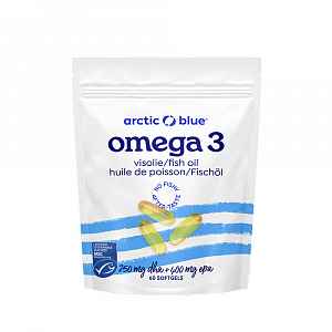 Arctic Blue Omega 3 250 mg DHA + 400 mg EPA 60 gelových kapslí