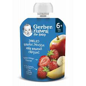 Gerber Natural for Baby Kapsička Jablko/banán/jahoda 90 g