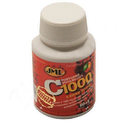 JML Vitamin C tablety 65 x 1000 mg post.uvol.s šípky