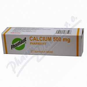 Calcium 500 mg Pharmavit perorální tablety šumivé 20 x 500 mg