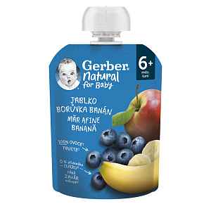 Gerber Natural for Baby Kapsička Jablko/borůvka/banán 90 g