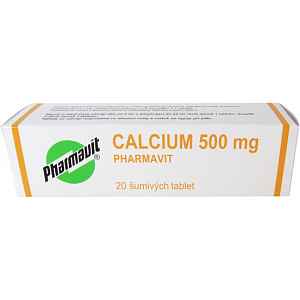 Calcium 500 mg Pharmavit perorální tablety šumivé 20 x 500 mg