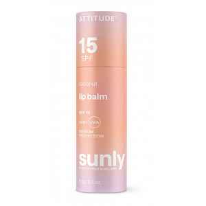 ATTITUDE Sunly Balzám na rty s vůní kokosu SPF15 8,5 g