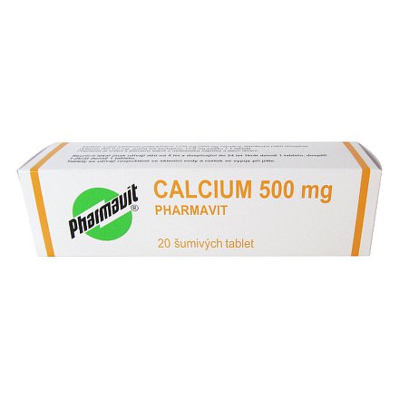 Calcium 500 mg Pharmavit perorální tablety šumivé 20 x 500 mg