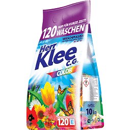 Herr Klee Color prací prášek, 120 praní 10 kg