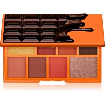 I Heart Revolution Mini Chocolate paleta očních stínů odstín Choc Orange 2 x 1,5 g + 6 x 1,2 g