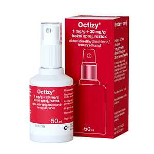 Octizy 1 mg/g + 20 mg/g kožní sprej, roztok 50 ml