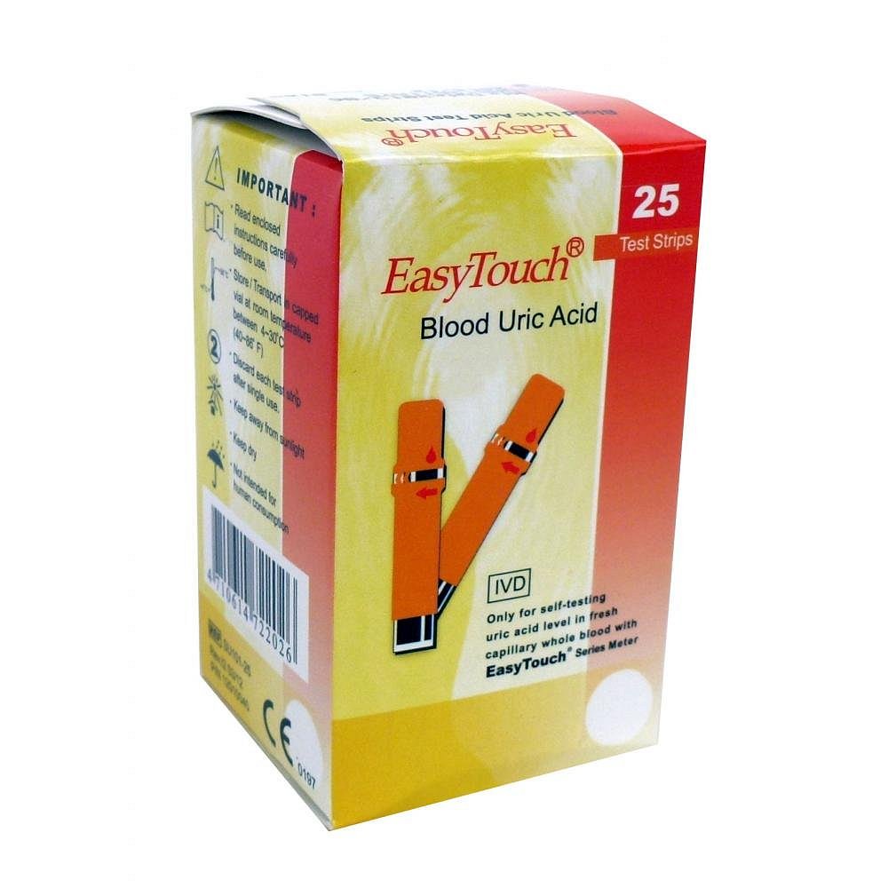 Proužky EasyTouch - kyselina močová 25 kusů