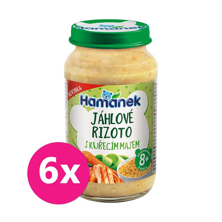 6x HAMÁNEK Jáhlové rizoto s kuřecím masem 230 g