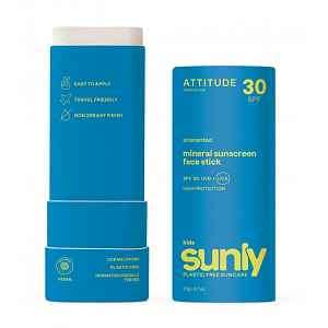 ATTITUDE Sunly Dětská tyčinka na obličej bez vůně SPF30 20 g