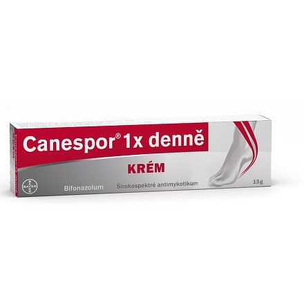 Canespor 1 x denně krém dermální krém 1 x 15 gm 1 %