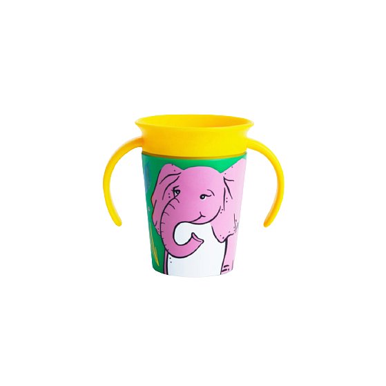 Munchkin - Juniorský hrneček WildLove 360° s oušky 177ml - slon 1ks
