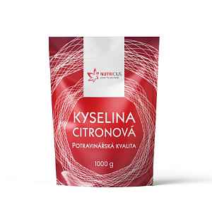 Nutricius Kyselina citronová potravinářská kvalita 1000 g