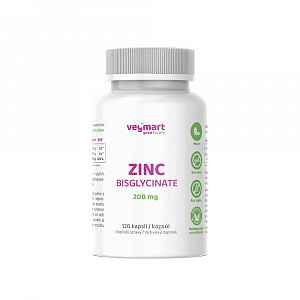 Vegmart ZINC BISGLYCINATE 200 mg 120 kapslí
